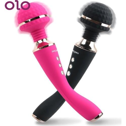 OLO Anal Viginal Sex Massager Erotic Powerful G Spot Vibrator Sex Toys for Woman Clitoris Stimulator AV Magic Wand Vibrator