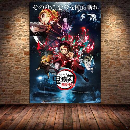 Japanese Anime Demon Slayer Canvas Painting Poster Prints Home Decor Wall Art Pictuer Bedroom Living Kids Room Cuadros Unframed