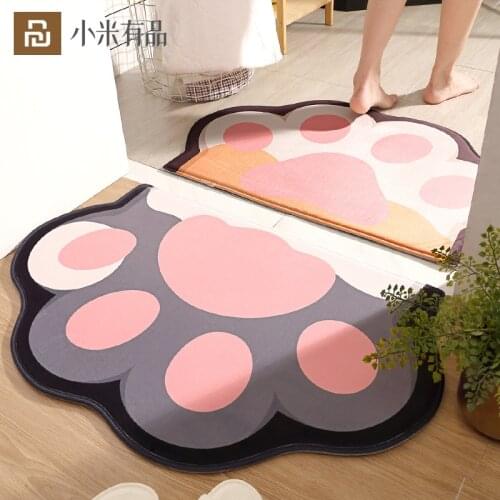 Youpin 50cm×80cm Home Bath Mat Non-Slip Bathroom Anti-slip Absorb Entrance Doormat Washable Rug Mat kitchen Toilet Floor Decor
