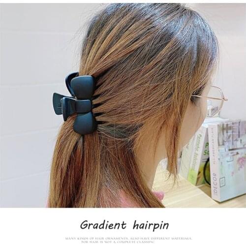 1PCS Solid Color Hair Claw Strong Grip Fashion Acrylic Hair Jaw Clamp Hair Clip Claw Women Girls Hair Accessories Headwear