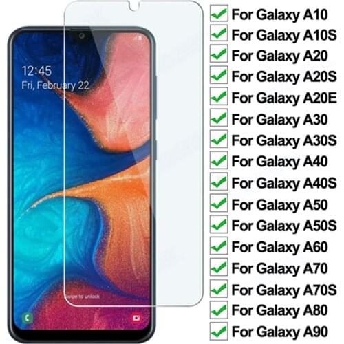 100D Protective Glass For Samsung Galaxy A10 A20 A30 A40 A50 A60 A70 A80 A90 A20E A30S A50S Tempered Glass Screen Protector Film