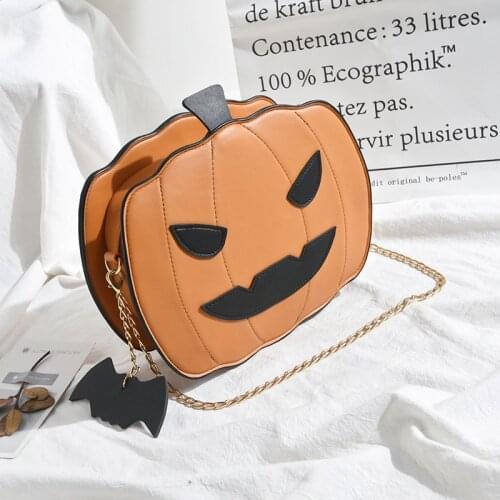 Women Shoulder Bag 2021 Leather Fashion Creativity Easter Pumpkin Lamp Handbags Women Easter Shoulder bag New Designe funny Bags