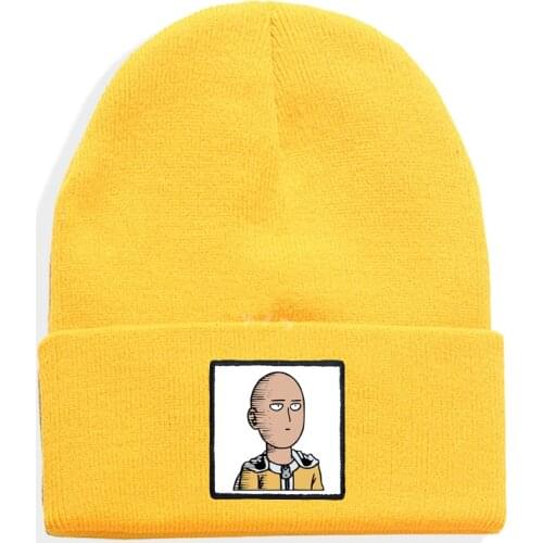 Street Dance Hip Hop Beanies Hat Autumn anime Knitted Hat for men women Winter Warm Knitted Cap Solid Color unisex cool Hat