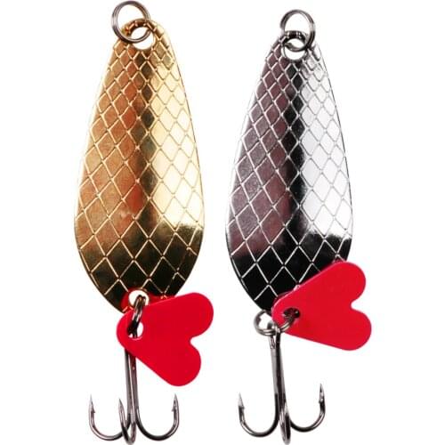 1PCS Mini Pineapple Fishing Lure Spoon Metal Lures Gold Silver Fish Artificial Bait With Treble Hook Trout Bass Tackle pesca