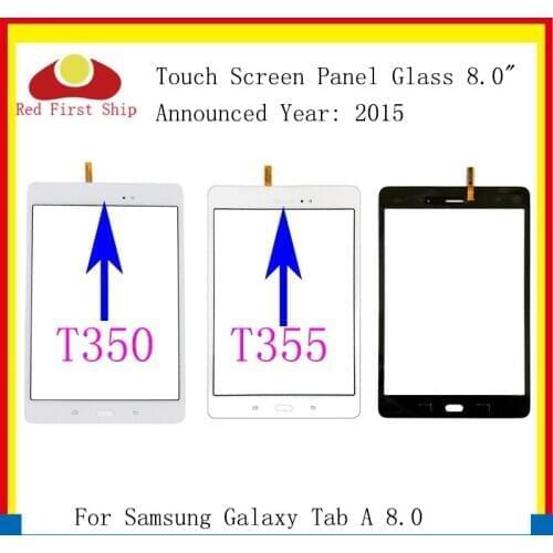 10Pcs/lot For Samsung Galaxy Tab A 8.0 T350 T355 Touch Screen Digitizer Panel Glass Lens SM-T355 LCD Front Sensor Replacement