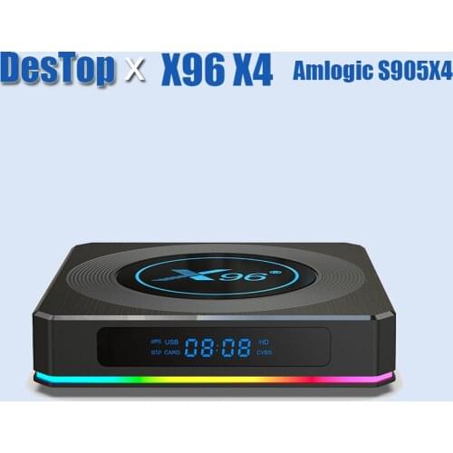 20PCS 2021 Android 11.0 X96 X4 Amlogic S905X4 Smart TV Box 4GB 64GB 100M BT4.1 4K Media Player