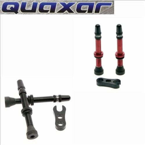 40mm blue mtb Road Bike No Tubes Tubeless Presta aluminum Valves Pair