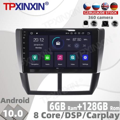 128GB PX6 10.0 Car Radio For Subaru Forester 2008 2009 - 2013 Multimedia Video Player Navigation GPS Android Auto 2din No DVD