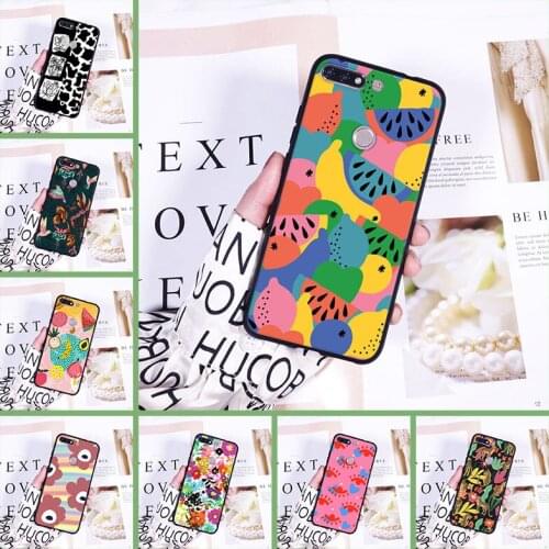 Phone Case Silicone For Huawei Honor 7 8 9 10 Lite Aesthetic Flower Back Cover For Huawei Honor 10 9 8 8X MAX 7 7S 7X 7A 7C Pro