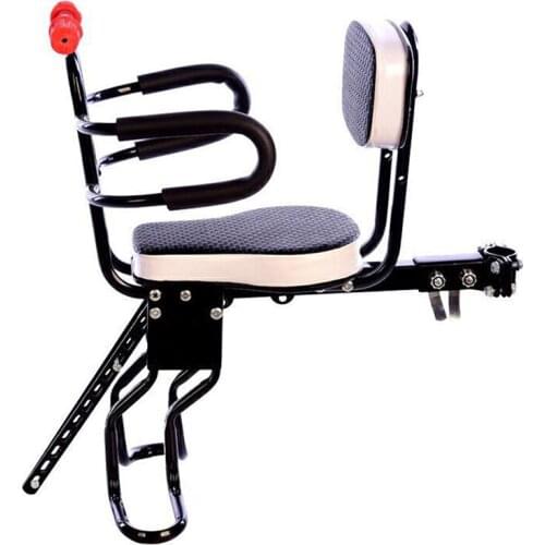 Children Bike Seat Bicycle Front Mount Baby Carrier Seat with Handrail for Kids Children Toddler