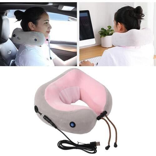 Electric Neck Massager U shaped Pillow Shoulder Cervical Massager for Office Outdoor Home Car Relaxing