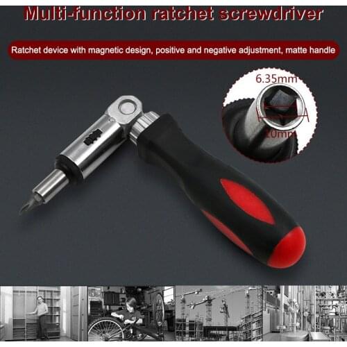 Hot Sale Mutilfunction 1/4 Inch Hex Left Right 180 Degree Rotating Ratchet Screwdriver Drive Tackle Tool Hand Tool Sets Tool Set