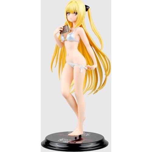 Japanese Anime Alter To Love Ru Golden Darkness Sexy White & Black Swimsuit PVC Action Figure Sexy Yuuki Mikan Lala Model
