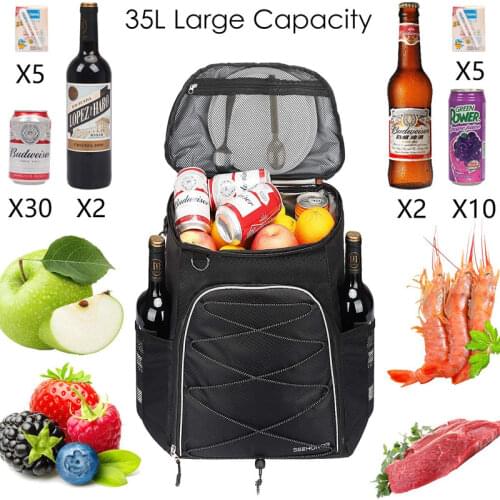 Insulated Food Delivery Backpack,Leak-Proof Reusable Cooler Bag for Bike Delivery,Uber Eats,Doordash,Beach,Camping,Picnics