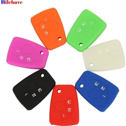 Bilchave 3 Buttons For Chevrolet Cruze Captiva Spark Onix Volt Aveo Sonic Silverado Camaro Silicone Remote Key Cover Case