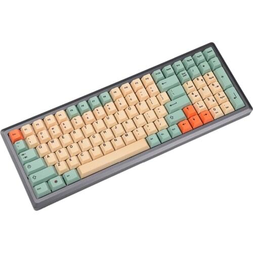 Cherry Profile 104 87 61 Hami Melon German Spain UK French ISO Dye Sub PBT GK61 Keycaps For Mechanical Keyboard Filco Keychron