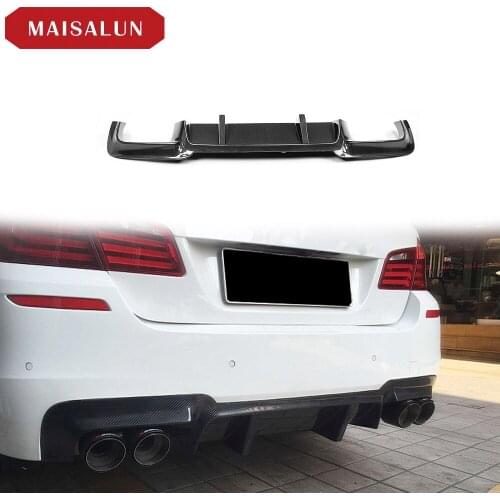 Suit For 5 Bmw Series F10 F18 M5 Single and Double Blade 3d Carbon Fiber Lip Rear Shovel Be Refitted Into