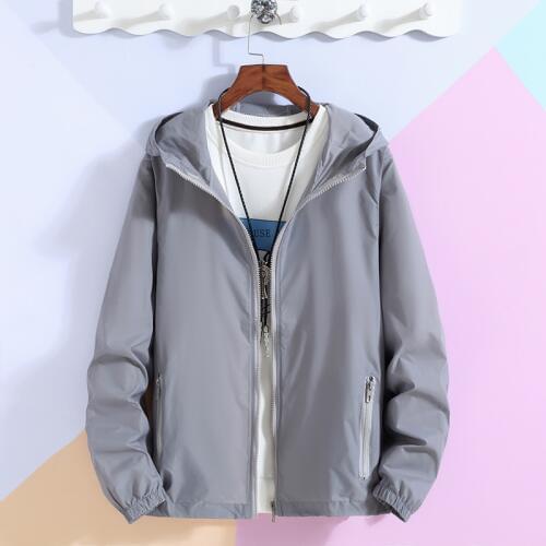 Hooded Jacket Men Women Summer Ultra-light Windbreaker Packable Skin Coat Thin Sunscreen Quick Drying Casual Jackets Unisex