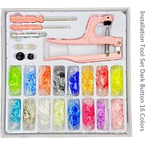 Hot Sale Colors Multifunction Snaps and 16 Colors New Pink T5 Plastic/Metal Buttons For DIY Handwork Crafting Clothing & Sewing