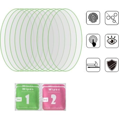 M5TD 5/10Pcs Soft Protective Film For AirTags Tracker Screen Protector Smart Bracelet Accessories Not Glass