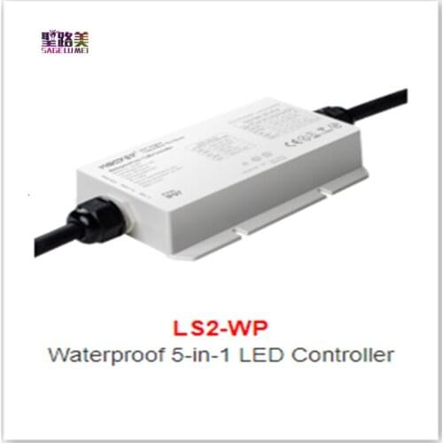 Miboxer LS2-WP Waterproof 5-in-1 LED Controller 6A/Channel max20A DC12V~36V IP67 for Single Color CCT RGB RGBW RGBCCT Led Strip