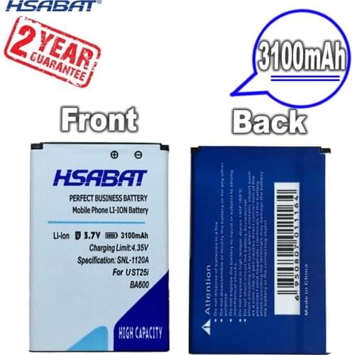 New Arrival [ HSABAT ] 2800mAh BA600 Replacement Battery for Sony Ericsson Xperia U ST25i ST25C Kumquat