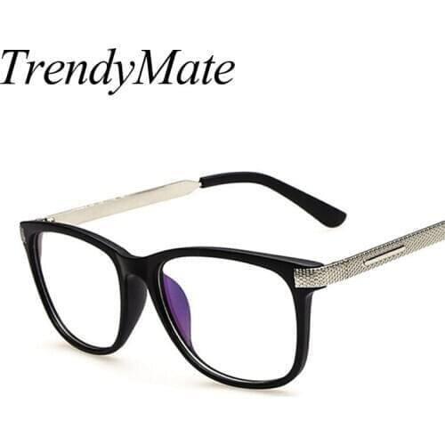 Retro Luxury Metal Leg Anti Fatigue Radiation-resistant Computer Goggles Reading Glasses Frame Eyeglasses Oculos De Grau M265