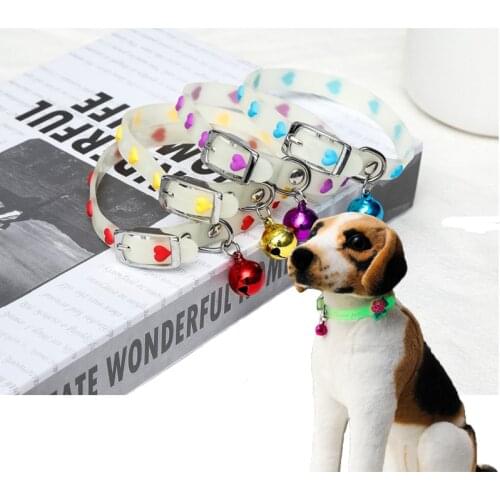 Cat Collar Fluorescent Silicone Anti-lost Pet Collar Suitable for Small Cats and Dog Chihuahua Dogs Pet Collars Dog Accessories