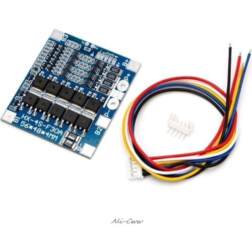 4S 30A 12.8V w/Balance 3.2V LiFePo4 LiFe 18650 Battery BMS Protection PCB Board S927