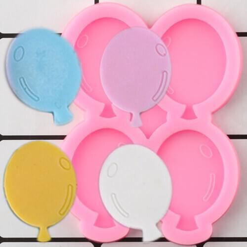 Balloon Shape Lollipop Silicone Mold DIY Fondant Molds Baby Birthday Cake Decorating Tools Candy Clay Chocolate Gumpaste Moulds