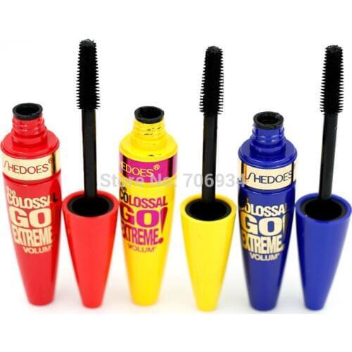 Mascara China Brand Makeup Silicone Brush 3pcs/lot Waterproof Freefiber Vltamln-e Long Lasting Thick Black Net:8ml 8238