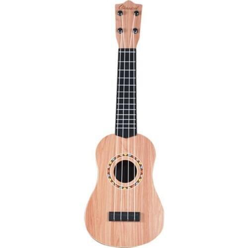 Ukulele 21 Inch Simulation Wood Grain 4 Strings Uke Bass Stringed Musical Instrument Perfect For Beginners For Kid