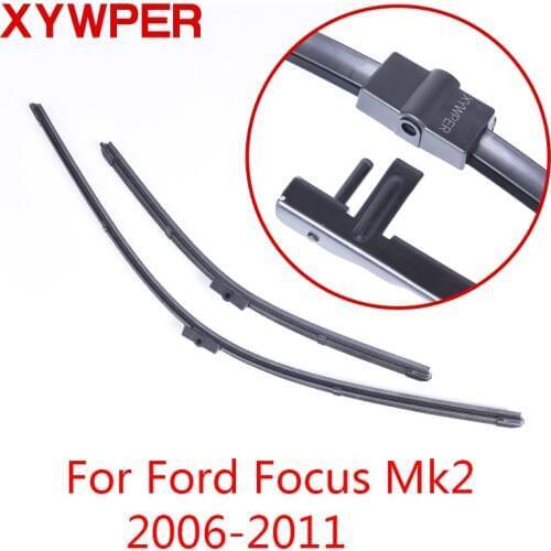XYWPER Windshield Wiper Blades for Ford Focus Mk2 2006 2007 2008 2009 2010 2011 Car Accessories Soft Rubber Wiper Blades