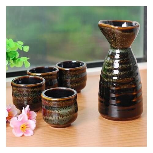 Japanese Handmade Hip Flask Personalized Ceramics Vintage Retro Hidden Alcohol Groomsmen Gifts Botella Licor Drinkware ED50JH