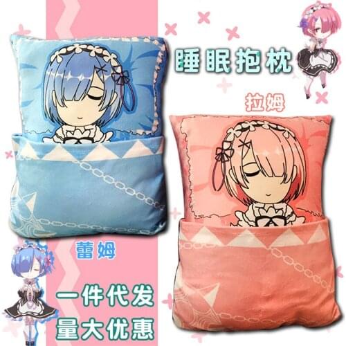 Japan Anime Re:Life in a different world from zero Rem Ram Pillow doll Model Toys Gift