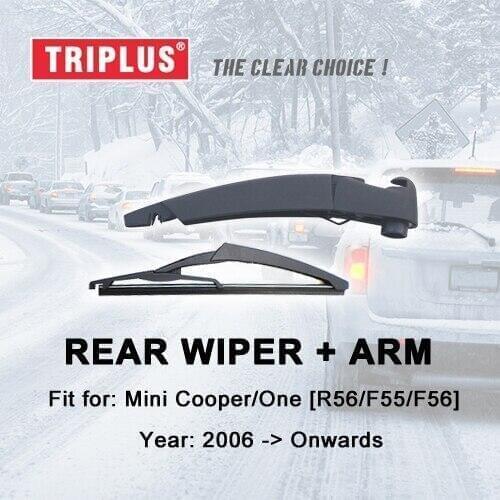 Rear Wiper Arm with Blade for Mini R56 F55 F56 (2006-Onwards) 1pc 10" 250mm, Cooper / One Rear Wiper Arm & Rear Wiper Blades