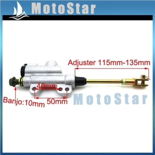 Rear Brake Master Cylinder Pump For Chinese Pit Dirt Bike Motorcycle CRF50 XR50 CRF70 KLX110 TTR SSR Thumpstar Pitster Lifan BSE