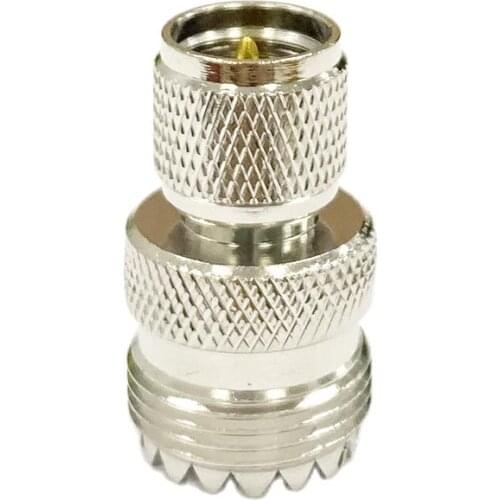 1pc NEW MINI UHF Male Plug To UHF Female Jack RF Coax Adapter convertor Straight Nickelplated wholesale