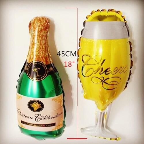 10PCS/lot new mini glass baby bottle aluminum FOIL balloons birthday party decoration ballon wholesale wedding globos bar