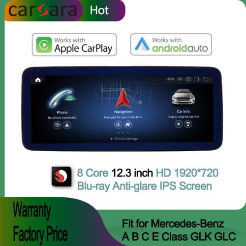 Android 10 built in carplay interfacefor Benz C Class W205 S205 C205 GLC Class X253 2015-2018 touch screen Navigation