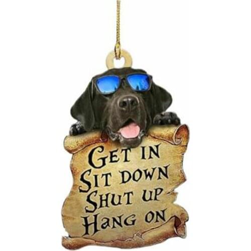 Car Pendant Decoration Dog Car Interior Pendant Double-sided Car Pendant Birthday Gift Holiday Gift