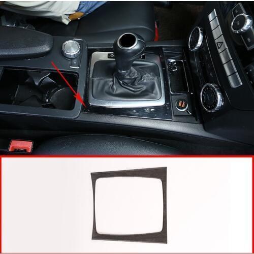 Car Accessories Gear Shift Decoration Protection Frame Sticker For Mercedes Benz C GLK Class X204 W204 C180 C200 C260 2008-2013