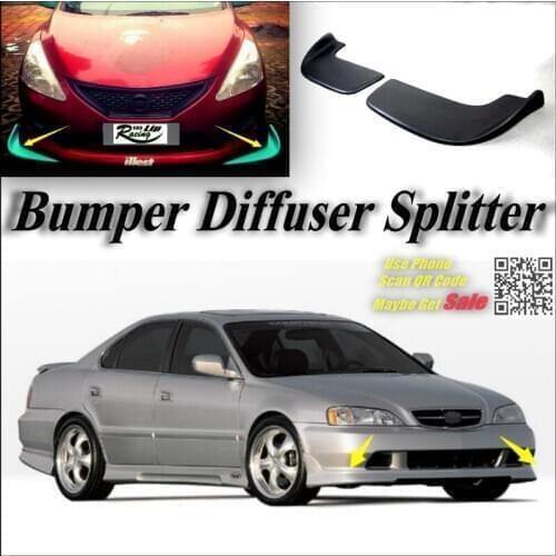 Car Splitter Diffuser Bumper Canard Lip For Acura TL Tuning Body Kit / Deflector Car Front Fin Chin Spoiler Reduce Body