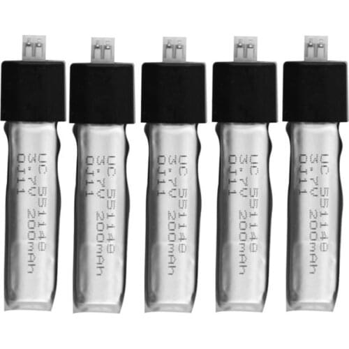 Free shipping 5pcs upgraded WLToys V911 F929 F939 New Version Plug RC Helicopter Parts 3.7V 200mAh Battery For WLToys