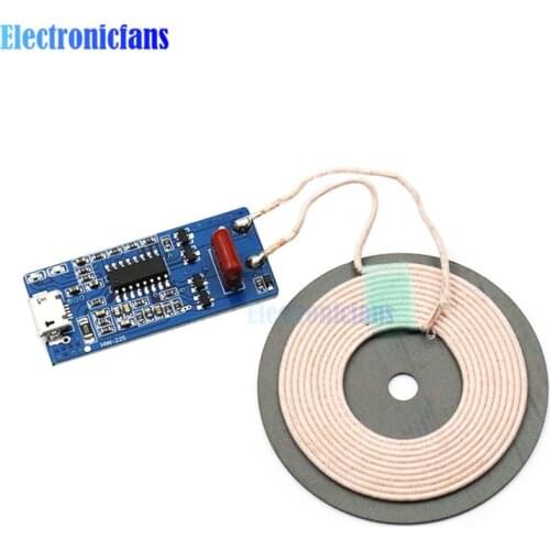 5V 1A Wireless Power Supply Charging 5W Wireless Charger Transmitter Universal Quick Charge Micro USB Charging Coil DIY Kit