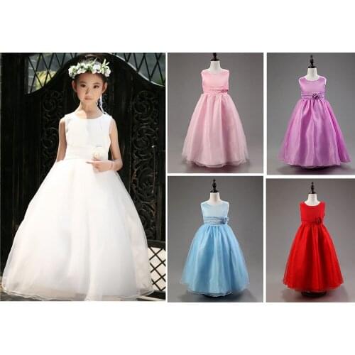 2020 Girl Kids Baby Tutu Pettiskirt Party Princess Long Formal Dress Party and Wedding Dresses The Snow Queen Christmas Dress