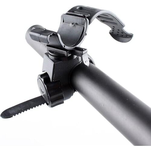 360 Degree Rotation Bicycle Handlebar Light Bracket Flashlight Lamp Holder Clip-on Flashlight Bracket Bike Accessories