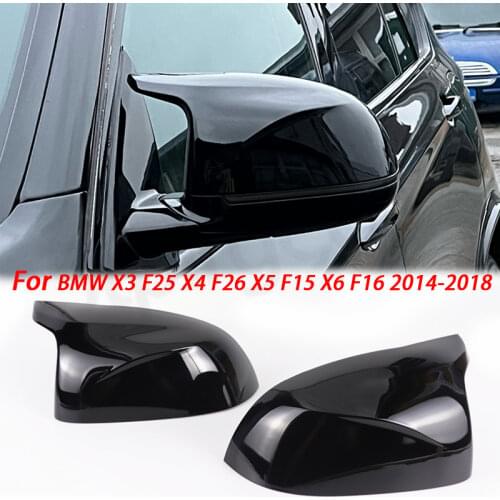 Mirror Covers Left Right Side Rearview Mirror Cover Cap for BMW F25 X3 F26 X4 F15 X5 F16 X6 14-18 Auto Accessories