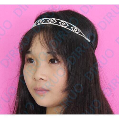 Fashion Heart hair elastic hairband hair accessories ornament headwear head jewelry hair hoop crystal rhinestone