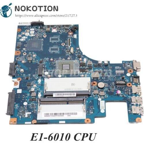 NOKOTION New ACLU5 ACLU6 NM-A281 Main Board For lenovo ideapad G40-45 Laptop Motherboard 14 Inch E1-6010 cpu onboard DDR3